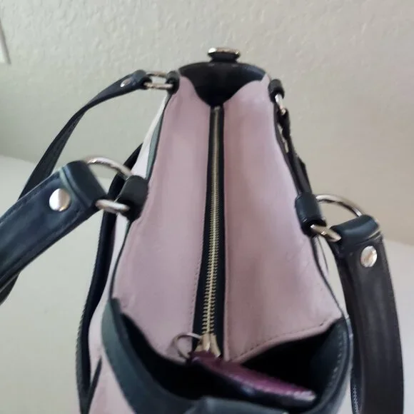 Euc Coach Laura Pink Leather Spector Shoulder Bag Satchel Purse